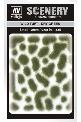 Figurine tuft wild sc401 dry green small